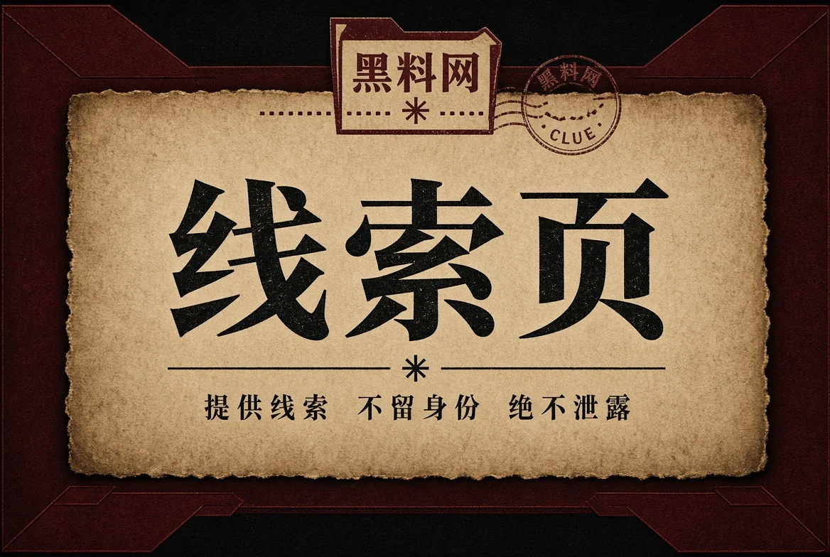 线索与更正公开资料